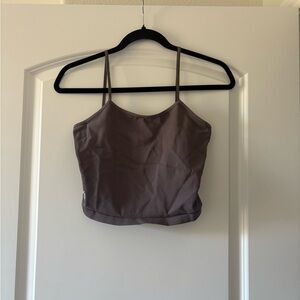 Free People Movement Gray Spaghetti Strap Top